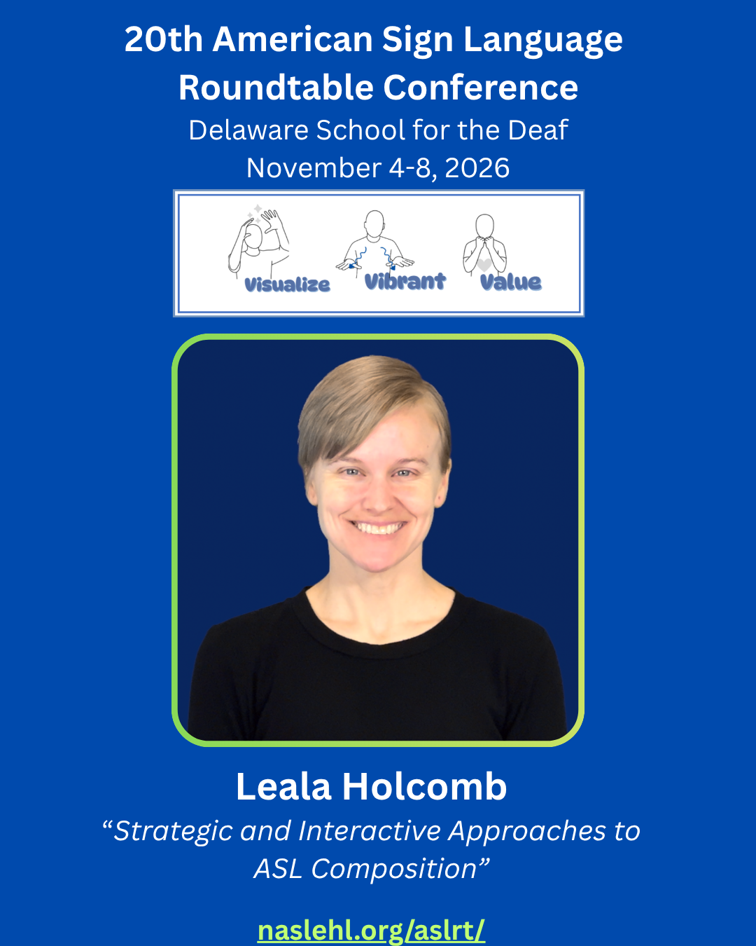 Leala Holcomb (Ph.D.) | 20th ASLRT Conference